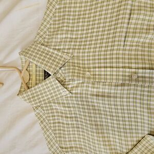 Plaid Button-Up Shirt